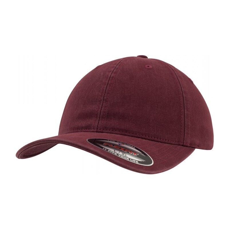 URBAN CLASSICS Flexfit Garment Washed Cotton Dad Hat - maroon