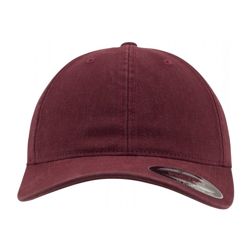 URBAN CLASSICS Flexfit Garment Washed Cotton Dad Hat - maroon