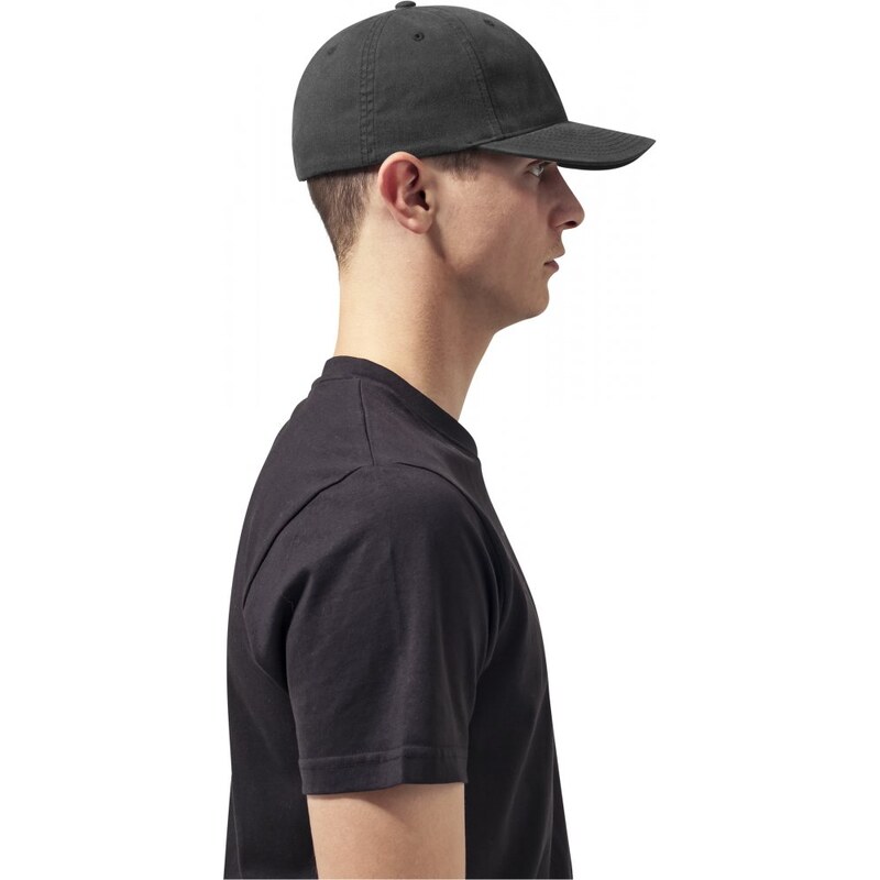 URBAN CLASSICS Flexfit Garment Washed Cotton Dad Hat - black
