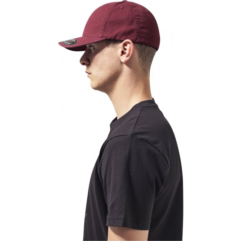 URBAN CLASSICS Flexfit Garment Washed Cotton Dad Hat - maroon