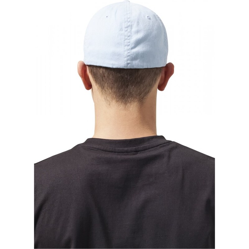 URBAN CLASSICS Flexfit Garment Washed Cotton Dad Hat - lightblue