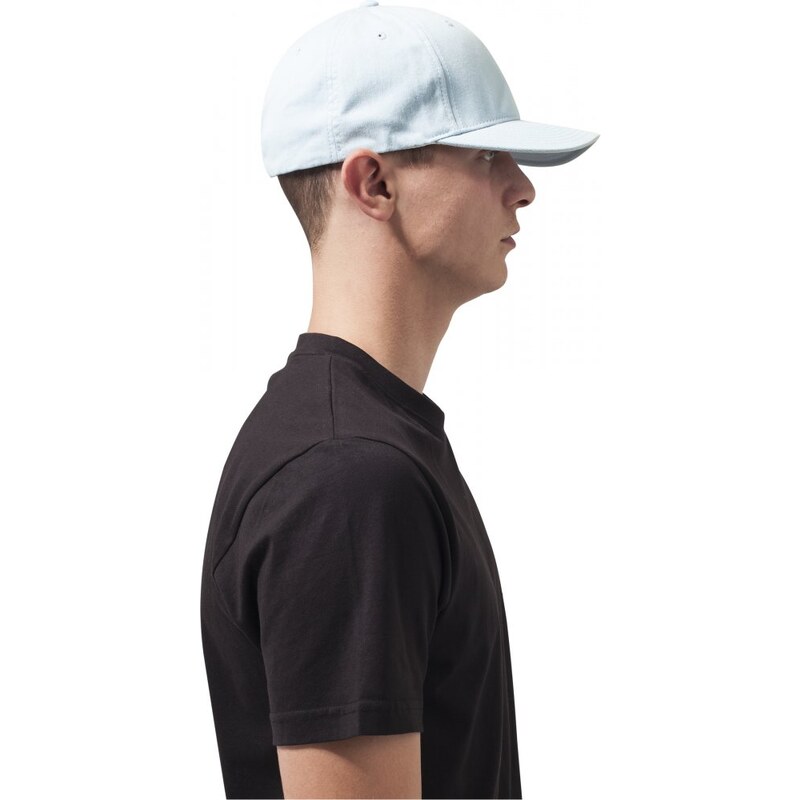 URBAN CLASSICS Flexfit Garment Washed Cotton Dad Hat - lightblue