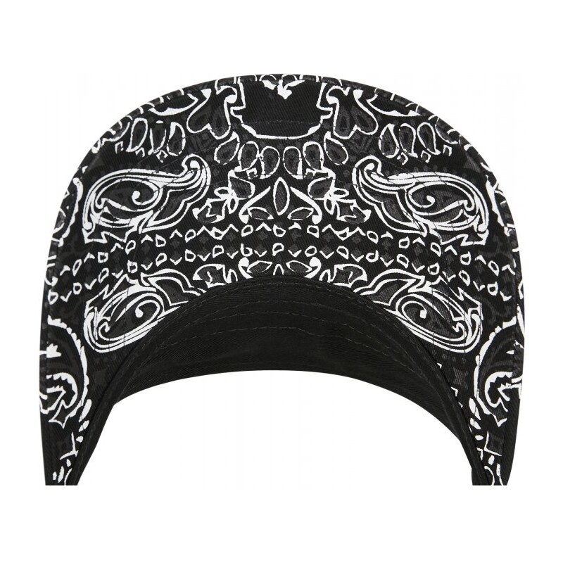 URBAN CLASSICS Visor Bandana Print - black