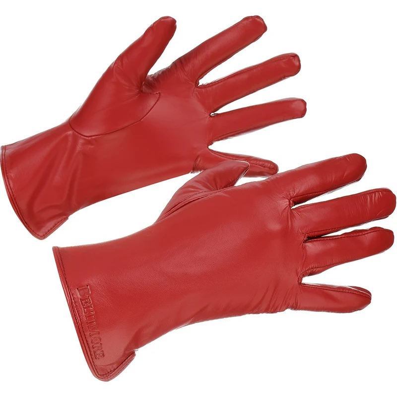 Beltimore K25 Dámské kožené rukavice zateplené červené - GLAMI.cz