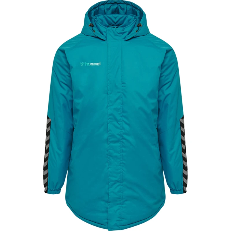 Hummel Sportovní bunda modrá / šedá / černá / bílá