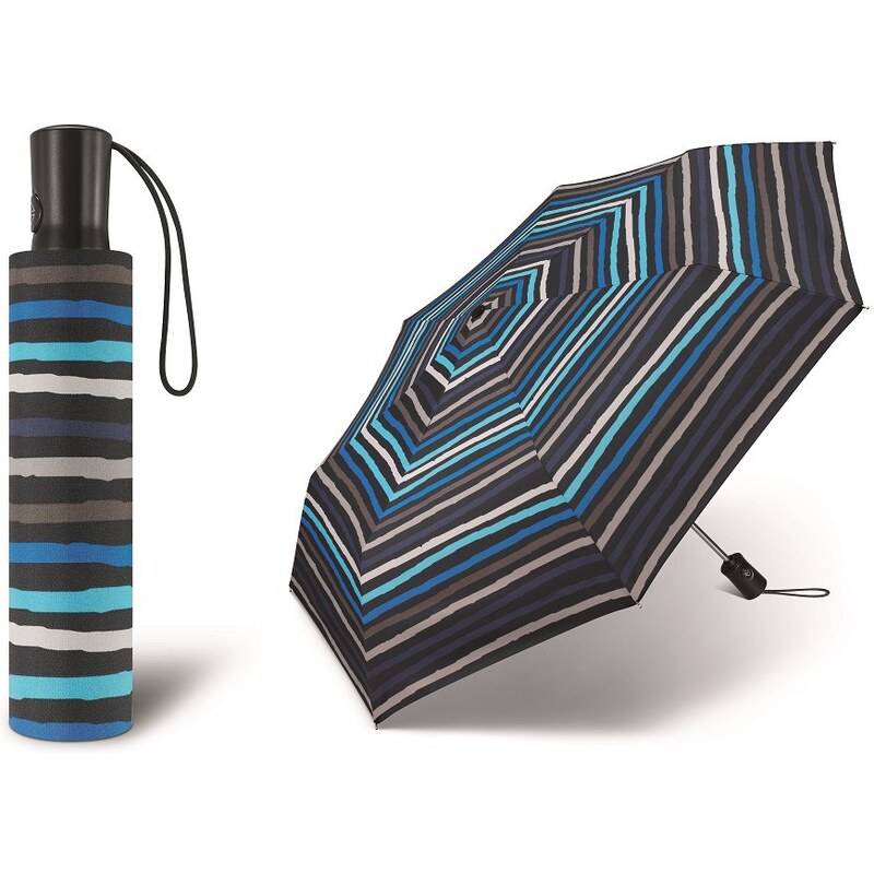 Plně automatický deštník happy rain - pruhy