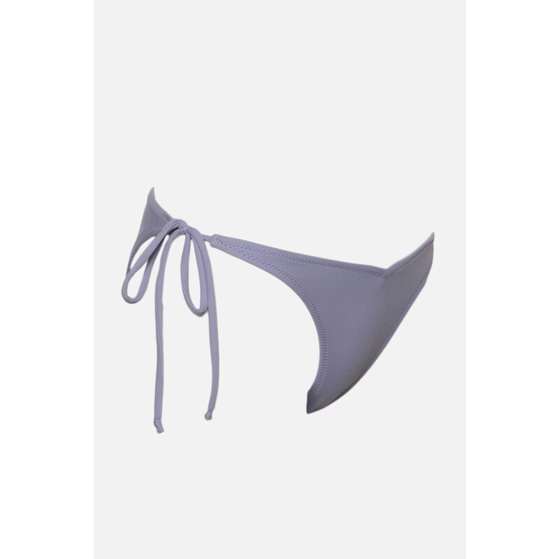 Trendyol Blue String Tied V-Cut Low Waist Bikini Bottom