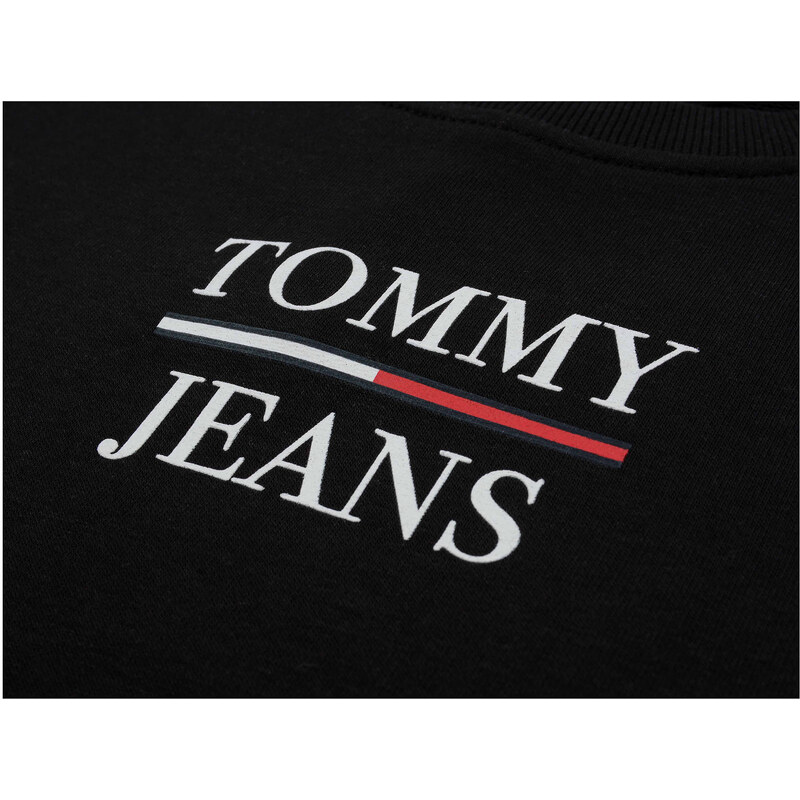 Dámská černá mikina bez kapuce Tommy Hilfiger