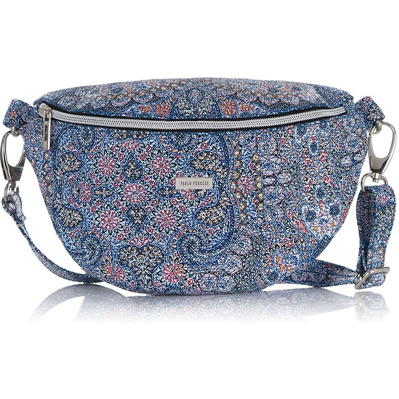 Dámská módní crossbody ledvinka Kabelky od Hraběnky; modrá 86487