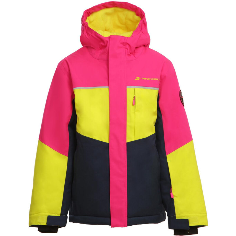 Dětská lyžařská bunda s PTX membránou Alpine Pro SARDARO 4 - tmavě růžová