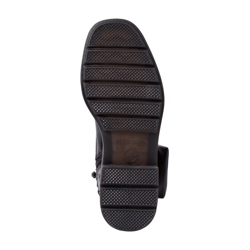 Nevšedně řešená kotníková obuv s kapsičkou Tamaris 1-1-25292-27 černá