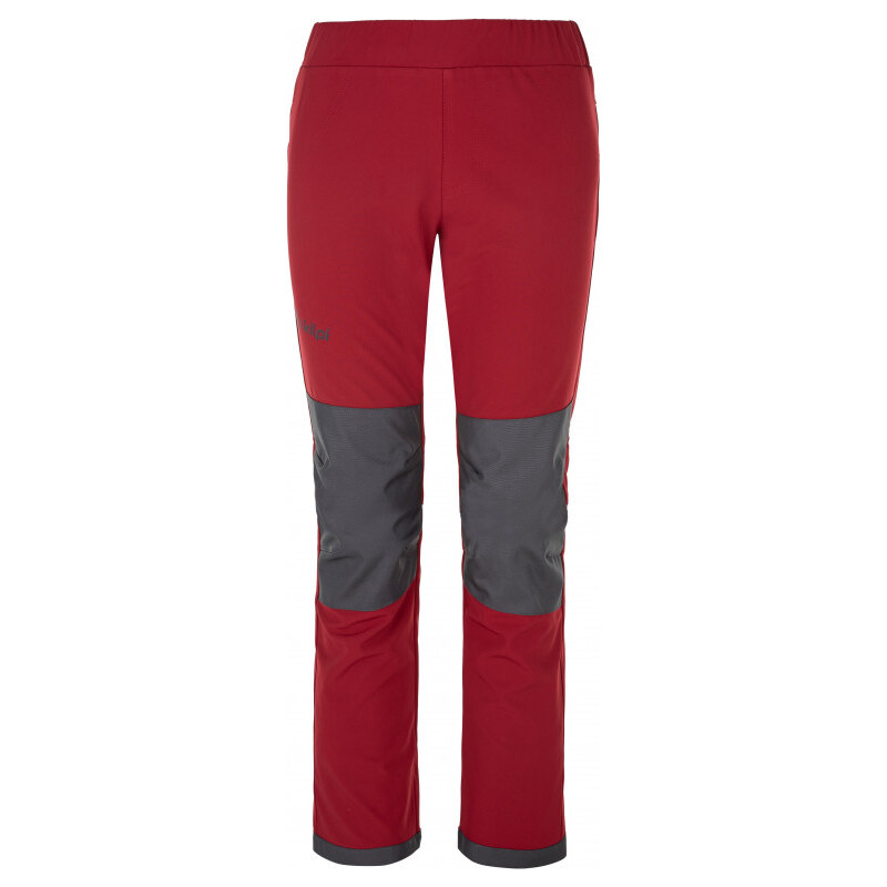 Dětské softshellové kalhoty Kilpi RIZO-J tmavě červené
