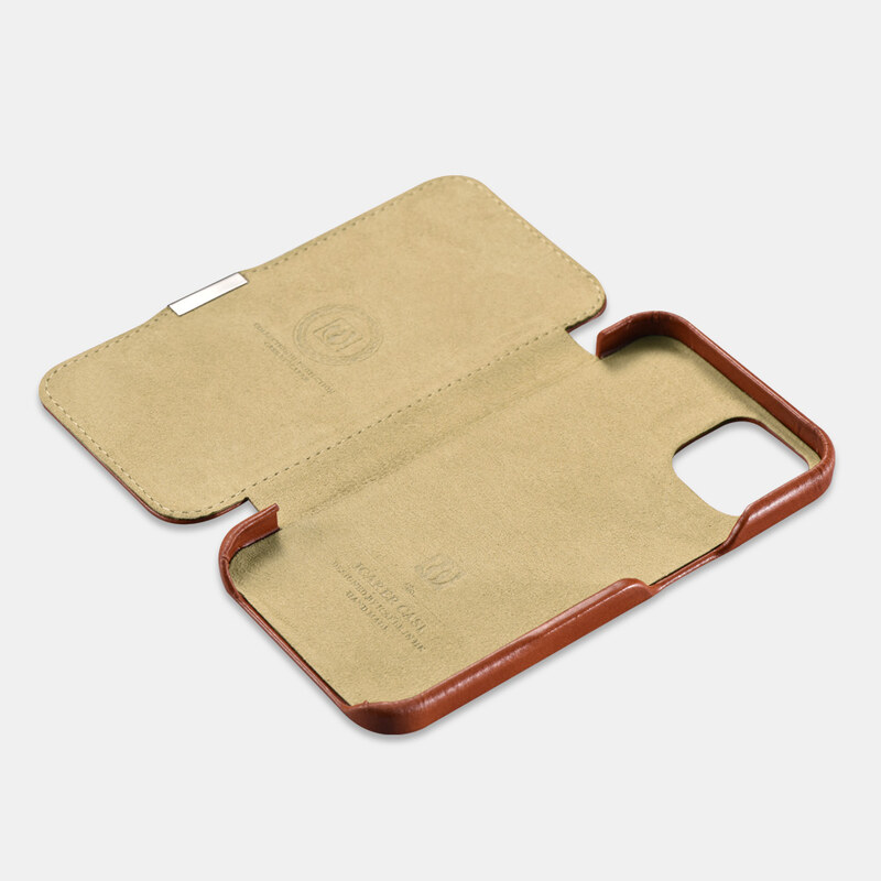 Knížkové pouzdro pro iPhone 13 Pro MAX - iCarer, Vintage Brown