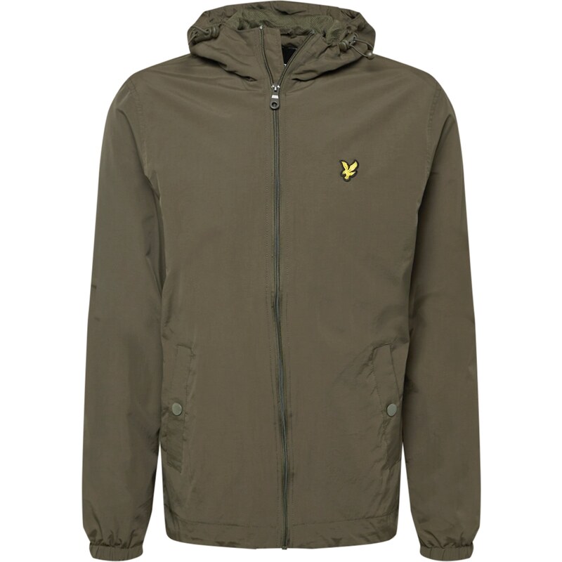 Lyle & Scott Zimní kabát žlutá / olivová / černá