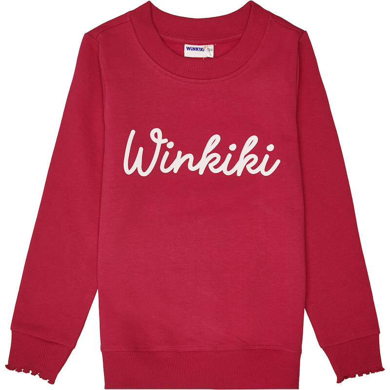 Winkiki Kids Wear Dívčí mikina Winkiki - malinová