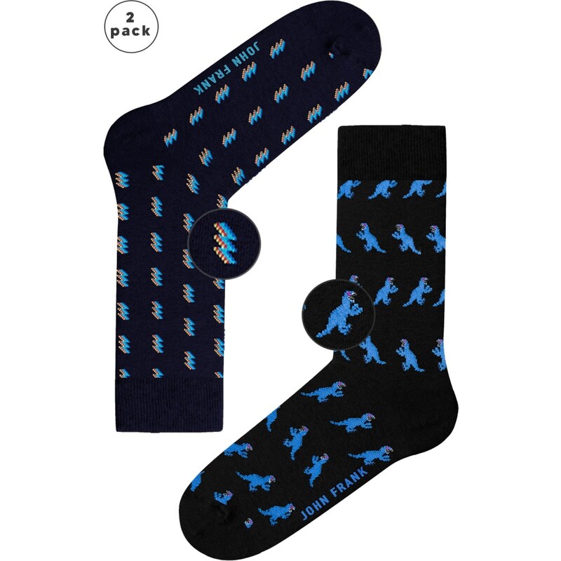 Pánské ponožky John Frank JF2LS21W53 2Pack