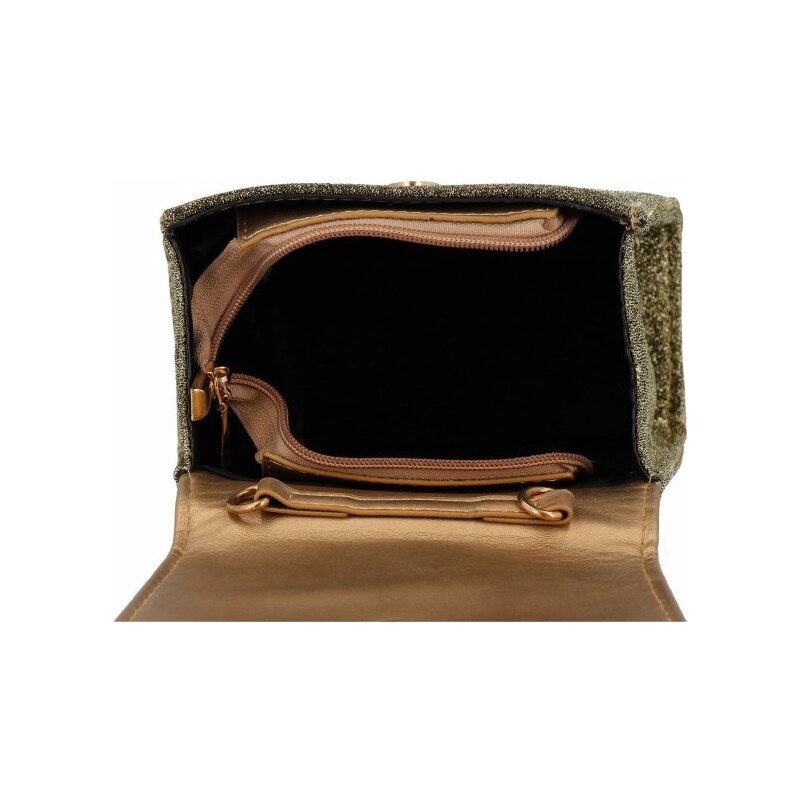 Dámská kabelka kufřík Magic Bags zlatá 1801