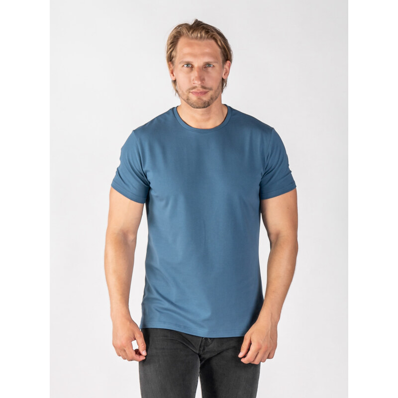 TallGuys Pánské rozstřižené tričko | óčko | Denim blue