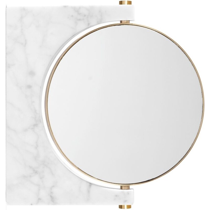 Audo CPH Bílé mramorové nástěnné zrcadlo AUDO PEPE