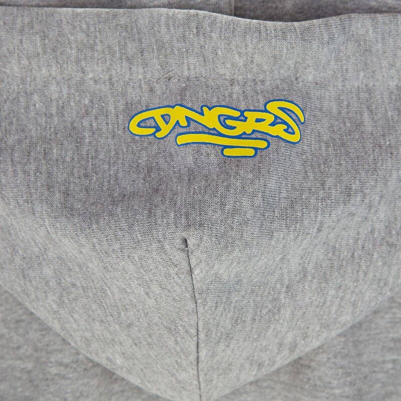 Dangerous DNGRS Graffiti Ladies Hoody Grey Melange/Blazing Yellow