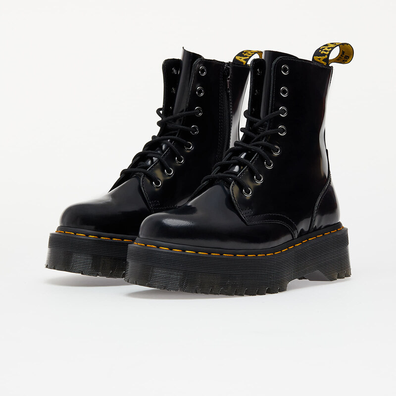 dr martens jadon black polished smooth