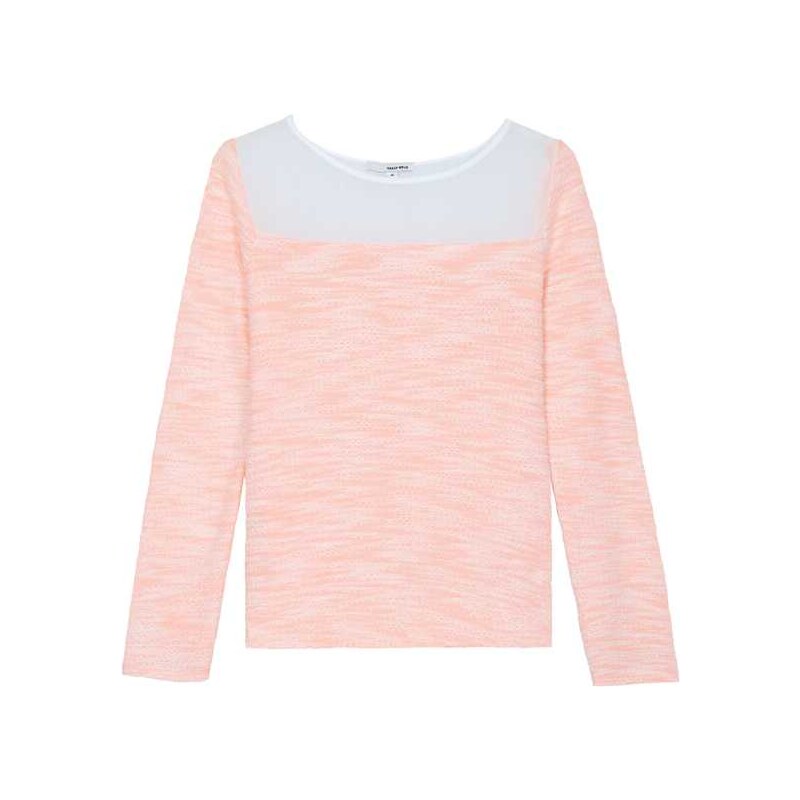 Tally Weijl Pink Knitted Jumper with Sheer Panel