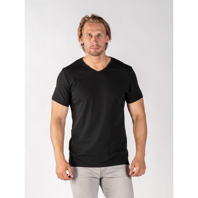 TallGuys Pánské rozstřižené tričko | véčko | Deep black