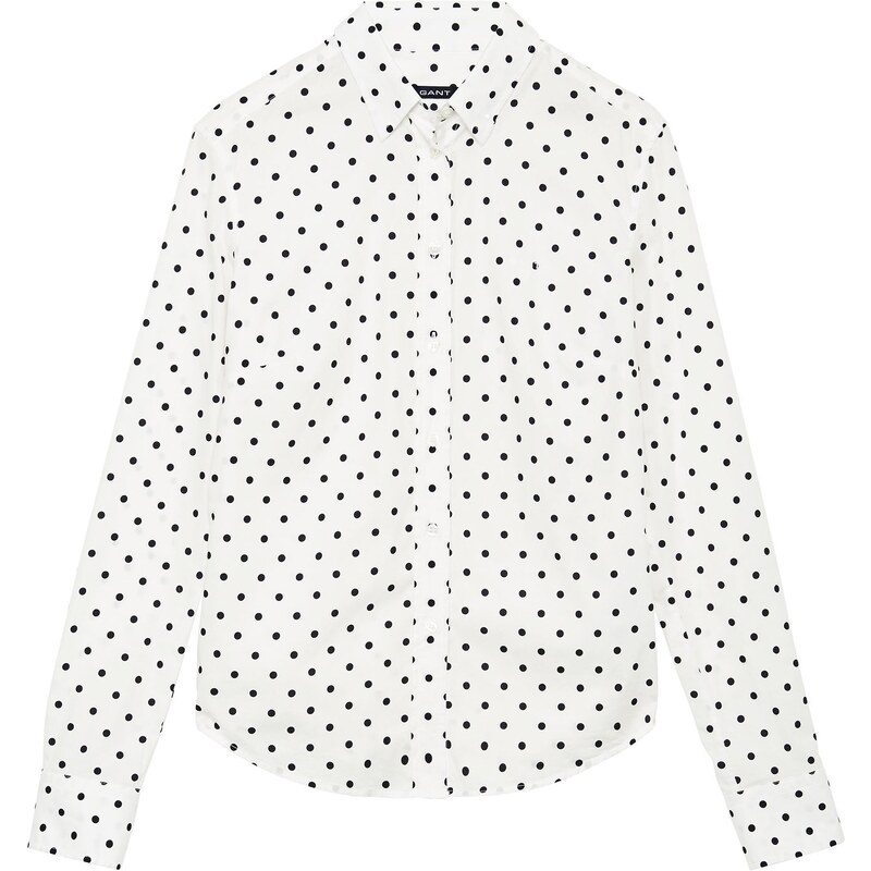 Gant Cotton Poplin Stretch Dot Shirt