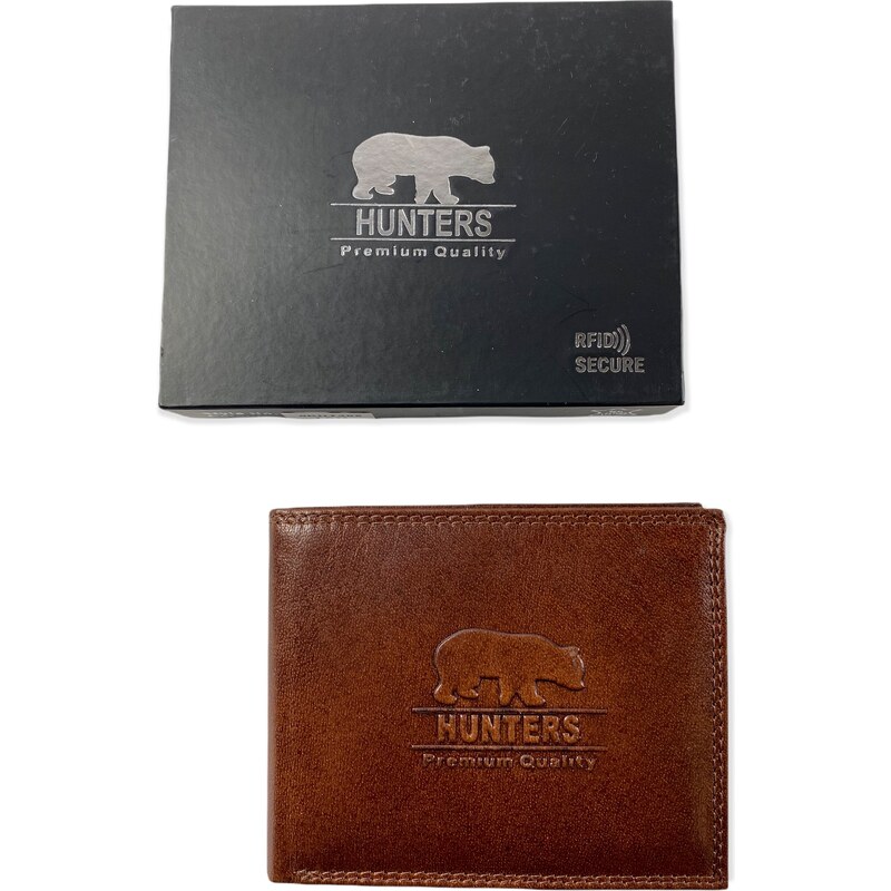 Hunters kožená peněženka hnědá KHT5700