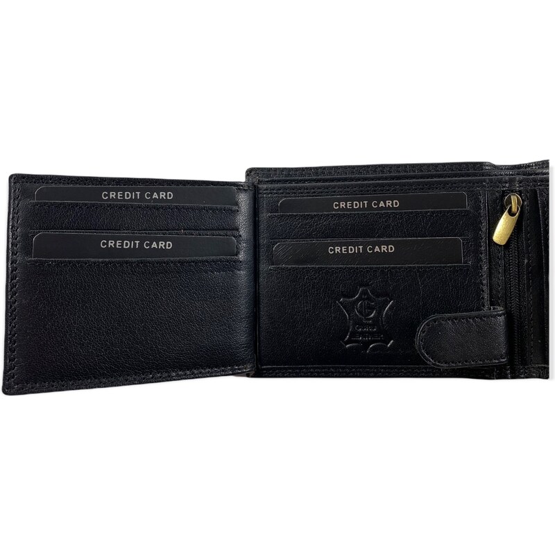 Hunters kožená peněženka černá KHT350L