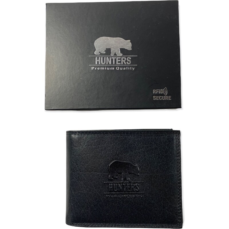 Hunters kožená peněženka černá KHT305