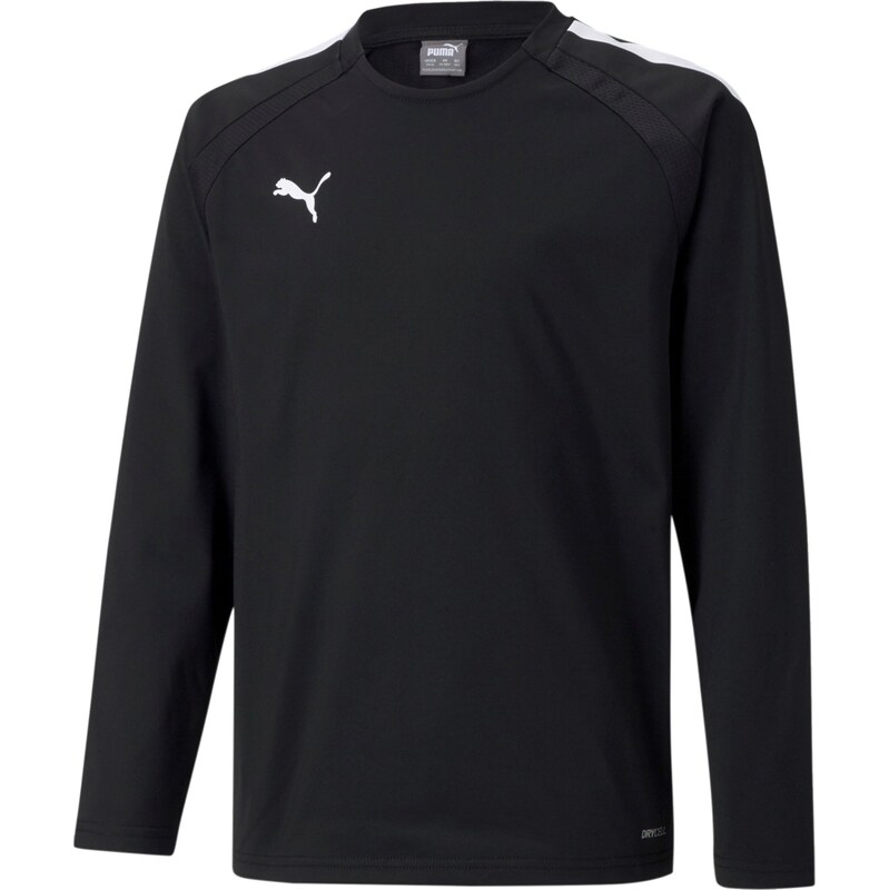 PUMA Funkční tričko TeamLiga černá / bílá