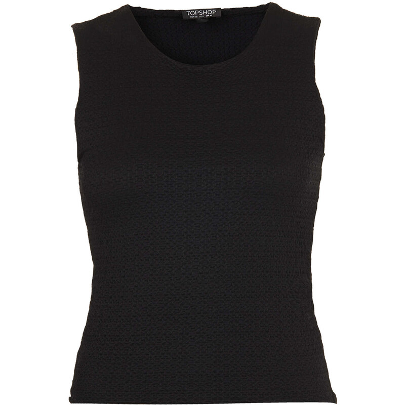 Topshop Textured Shell Top