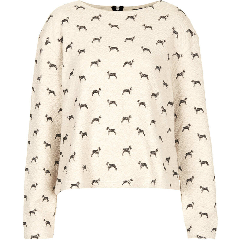 Topshop Quilted Dog Sweat