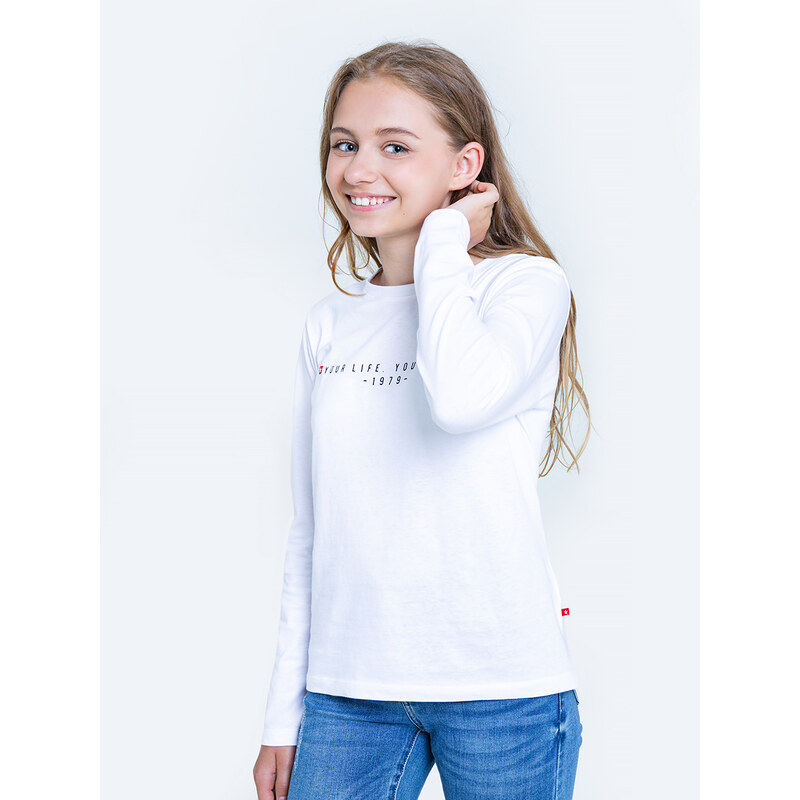 Big Star Kids's Ts_ls T-shirt ls 180021 Cream-101