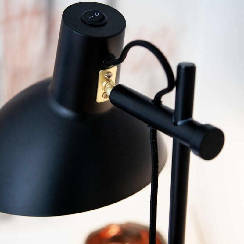 Černá kovová stojací lampa Halo Design Metropole 150 cm