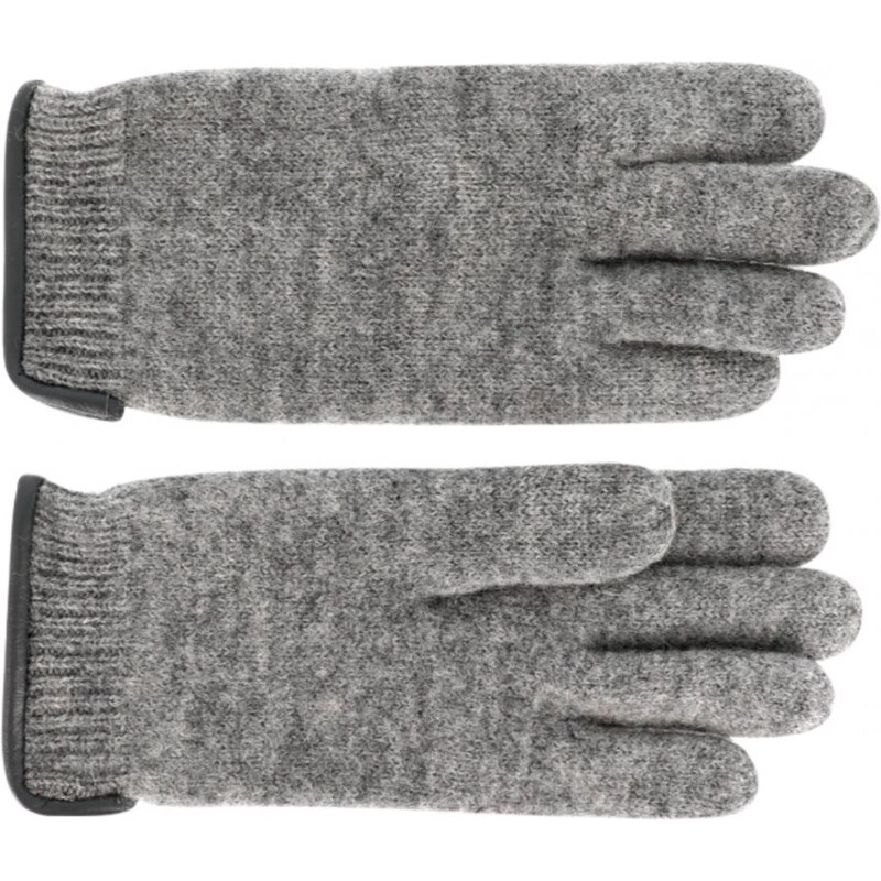 Dámské šedé pletené rukavice - Fiebig