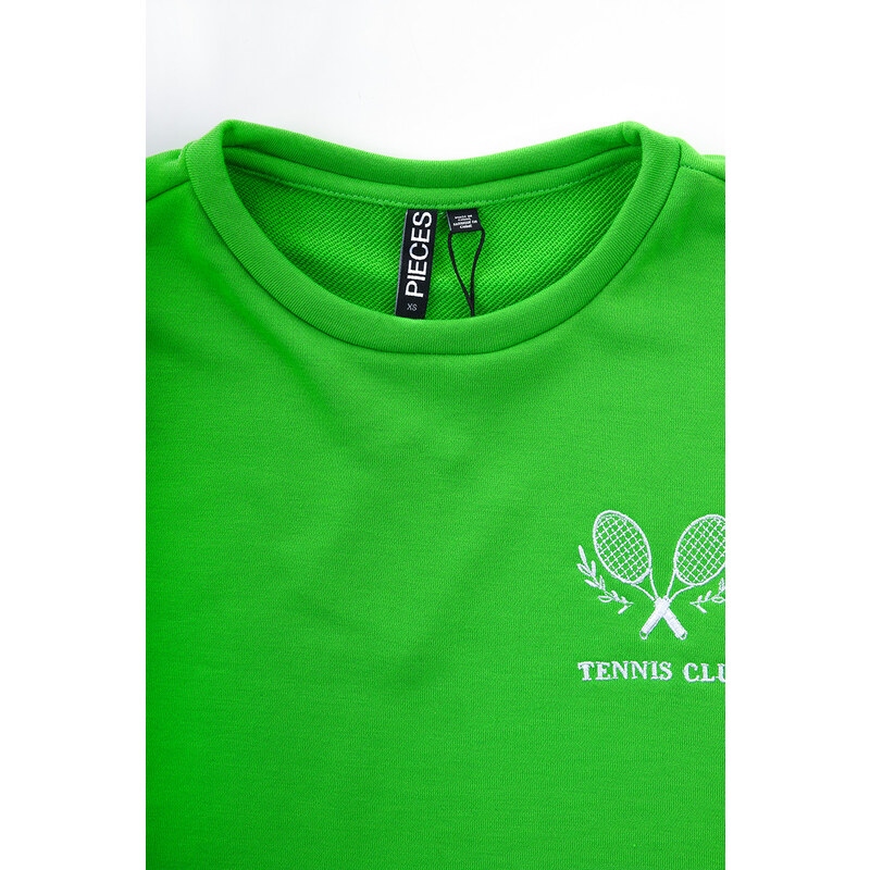 ZELENÉ TRIČKO S NÁŠIVKOU tennis club PIECES