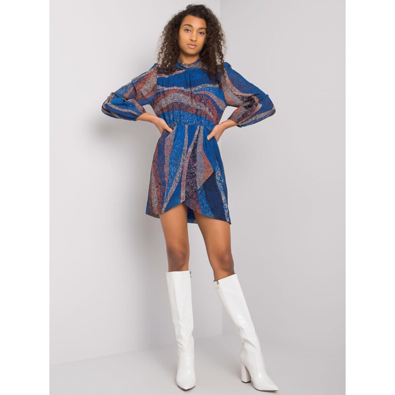 Italy Moda Dress-DHJ-SK-15265.90-dark blue