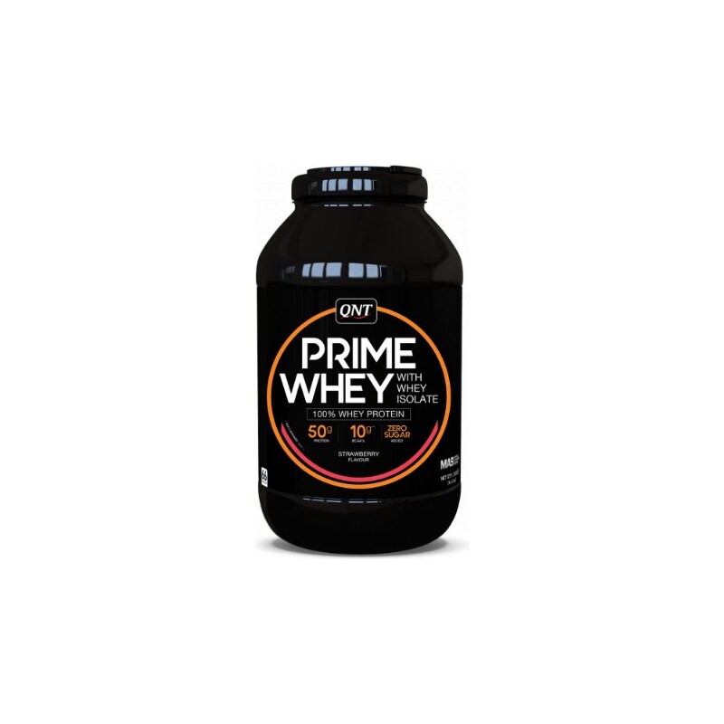 Proteinové prášky QNT PRIME WHEY- 100 % Whey Isolate & Concentrate Blend 2 kg Strawberry mas0039