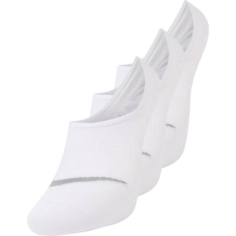 NIKE Sportovní ponožky kouřově šedá / bílá