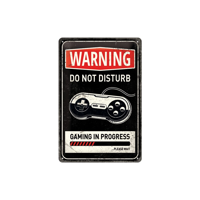 NOSTALGIC-ART Retro cedule plech 200x300 Warning Do Not Disturb