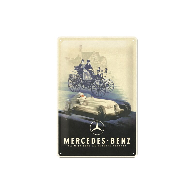 NOSTALGIC-ART Retro cedule plech 200x300 Mercedes-Benz (Silver Arrow Historic)