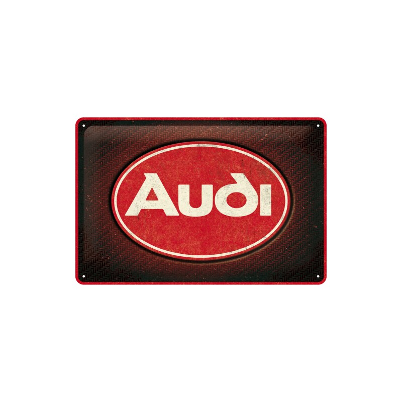 NOSTALGIC-ART Retro cedule plech 200x300 Audi Red Shine