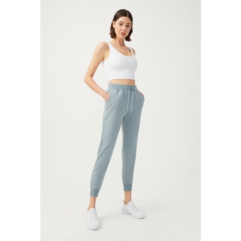 LOS OJOS Women's Blue Gray Jogger