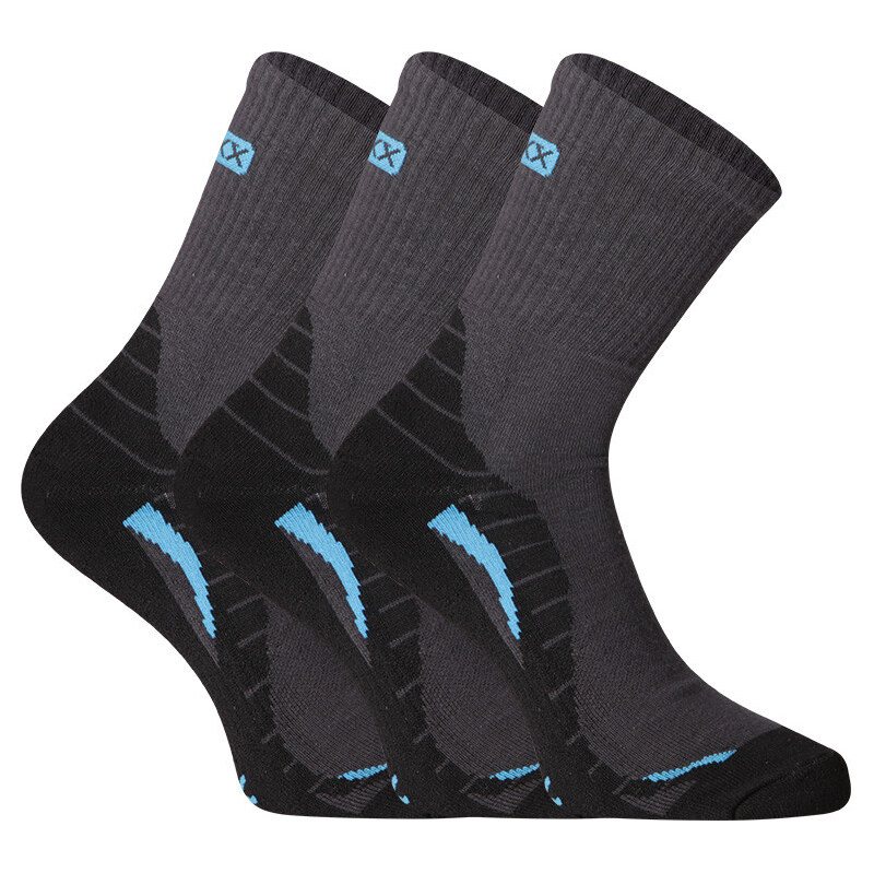 3PACK ponožky VoXX tmavě šedé (Trim) 109831681