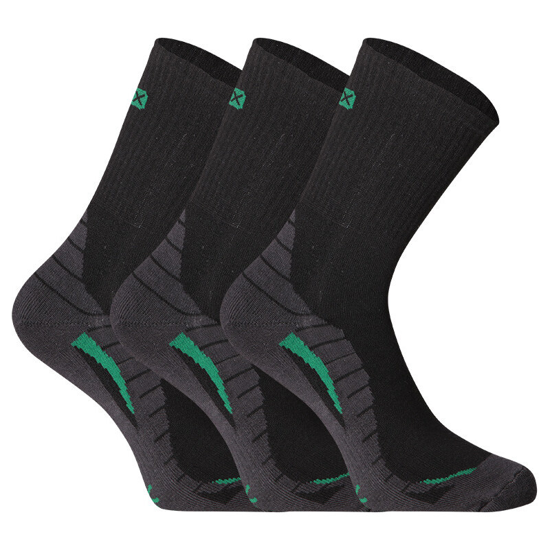 3PACK ponožky VoXX černé (Trim)