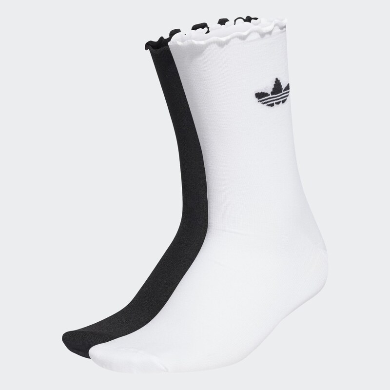 Adidas Ponožky Semi-Sheer Ruffle Crew - 2 páry
