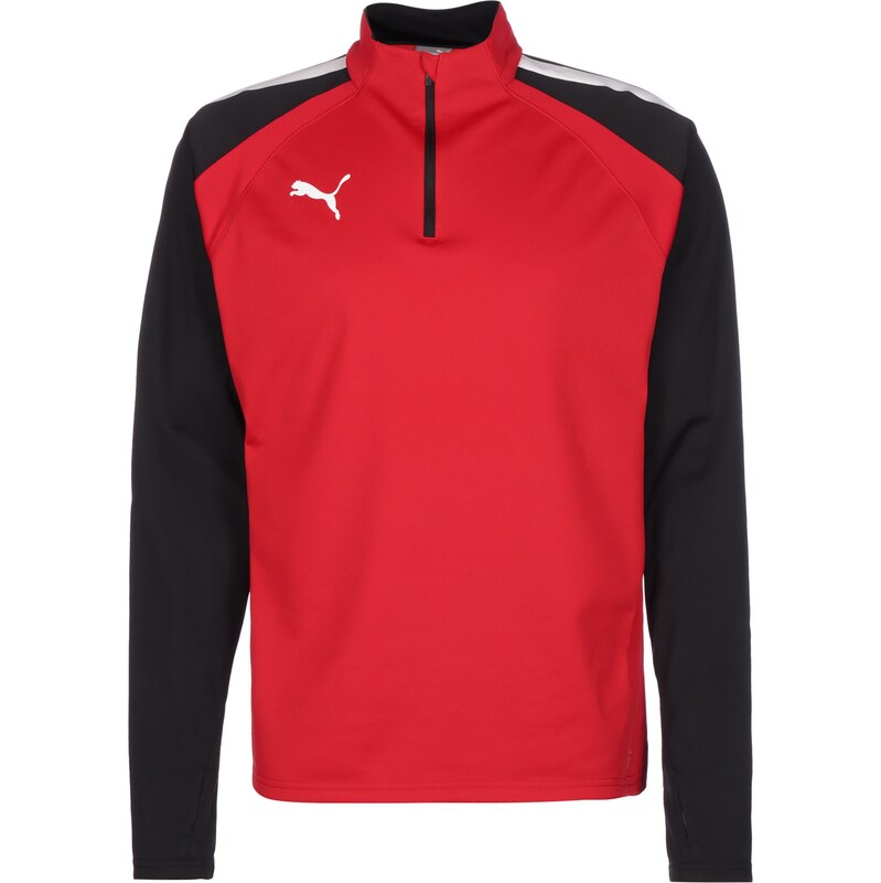 PUMA Sportovní mikina Team Liga tmavě červená / černá / bílá