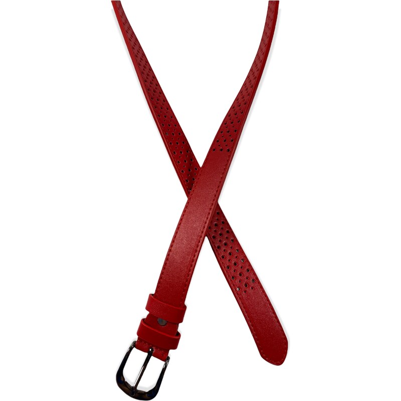 Swifts Dámský pásek děrovaný červený 5900/CERV